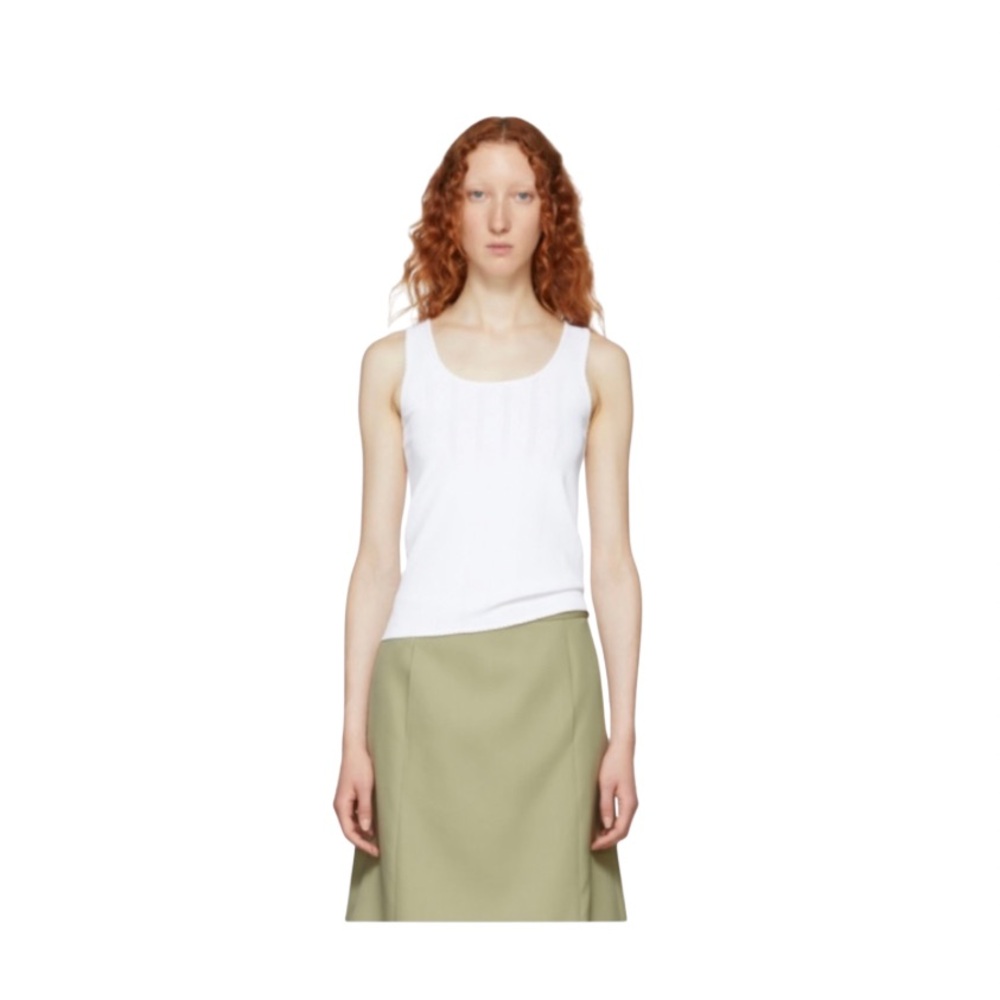 Marc Jacobs White Redux Grunge Tank Top